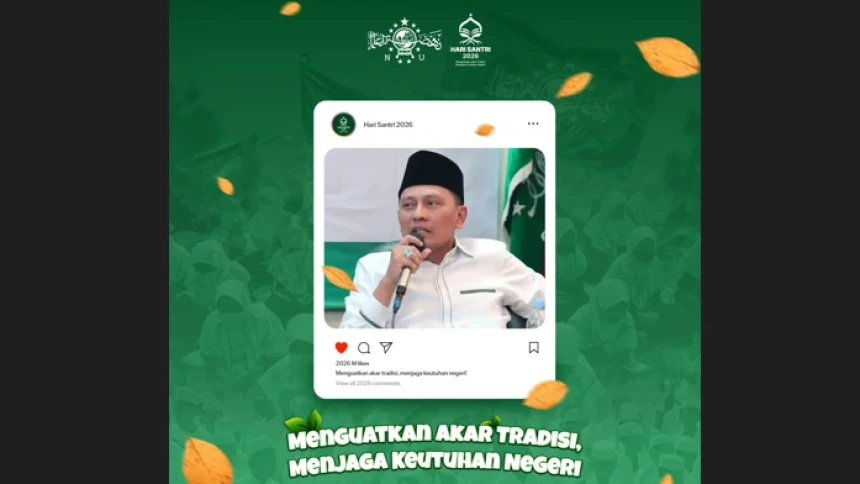 PBNU Rilis Twibbon Hari Santri 2026